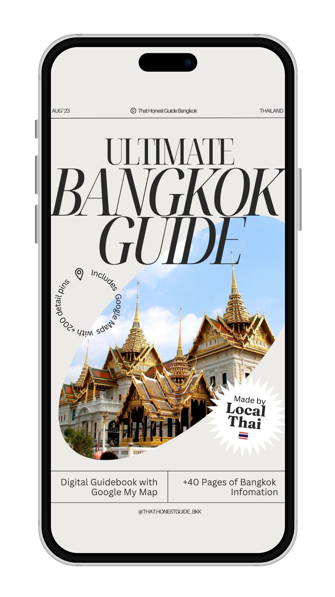 Ultimate Bangkok Guide + 200 locations saved on Google My Map