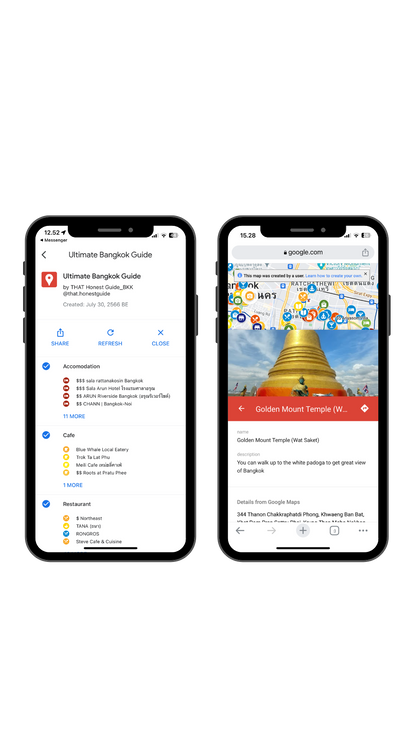 Ultimate Bangkok Guide + 200 locations saved on Google My Map