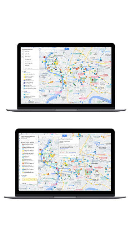 Ultimate Bangkok Guide + 200 locations saved on Google My Map