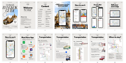 Ultimate Bangkok Guide + 200 locations saved on Google My Map